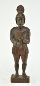 18TH CENTURY CONTINENTAL WOODEN TERMES FIGURE