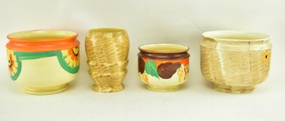 MYOTT, SON & CO. - THREE ART DECO CERAMIC VASES & PLANTERS