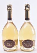 TWO RUINART 'BLANC DE BLANCS' BRUT CHAMPAGNE BOTTLES