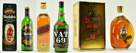 FOUR SINGLE MALT - BLENDED - SCOTCH WHISKY BOTTLES