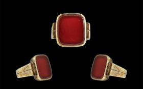 Gents 14ct Gold - Good Quality Bloodston