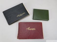 Three autograph books previously belonging to Bryan Horsnell, covering 1951-52 and 1952-53,