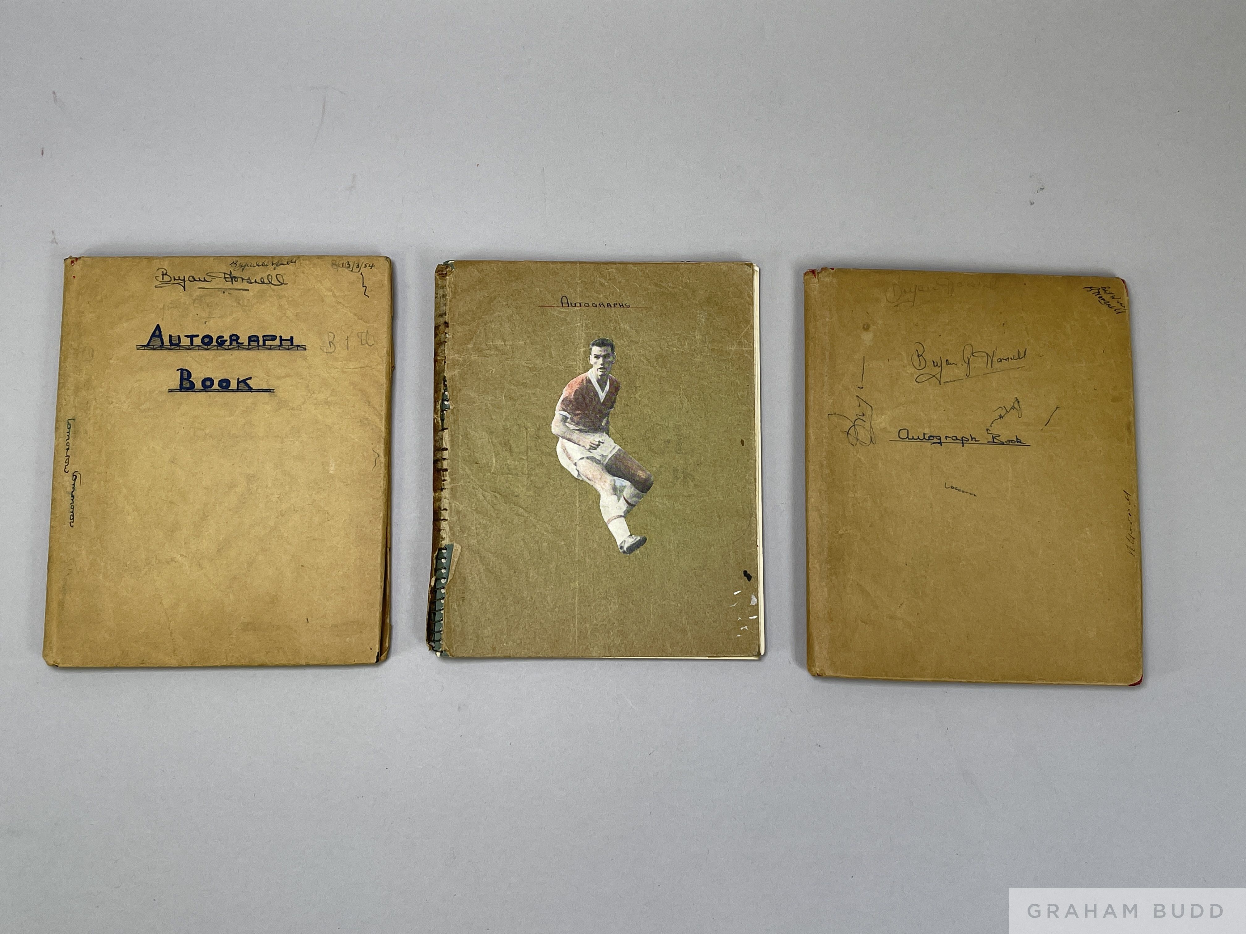 Autographs in exercise books, mainly circa 1953-54, - Image 2 of 2