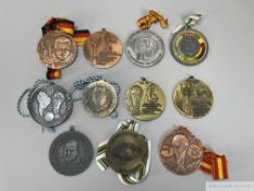 Various German large heavy metal World Cup medallions