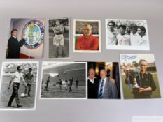 Collection of colour and b&w autographed 10 by 8 inc. photographs