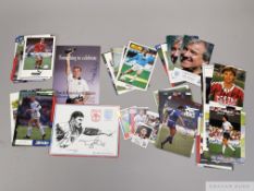 Collection of autographs English/UK players, circa 1980s,