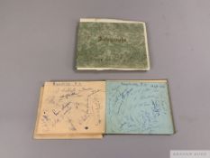 Two autograph books