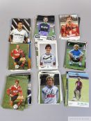 Substantial collection of autographed German Walker print coloured postcards, circa 1980s,