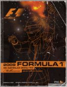 2009 Australian F1 extensively autographed programme, 2009
