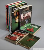 Snooker and Billiards Books from the 1970s to date, including some author signed