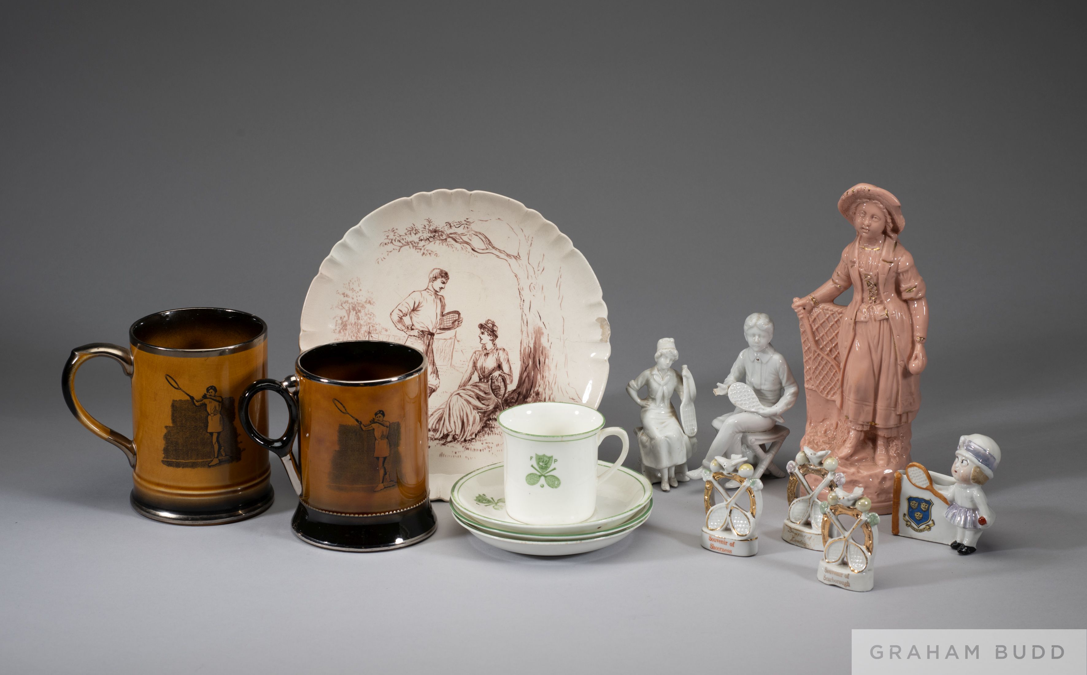 A quantity of Tennis related porcelain