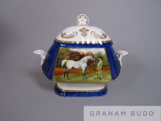 Horse racing: Sutherland cup and cover for the Galtres Stakes won by Hymettus owned by Lord Halifax,