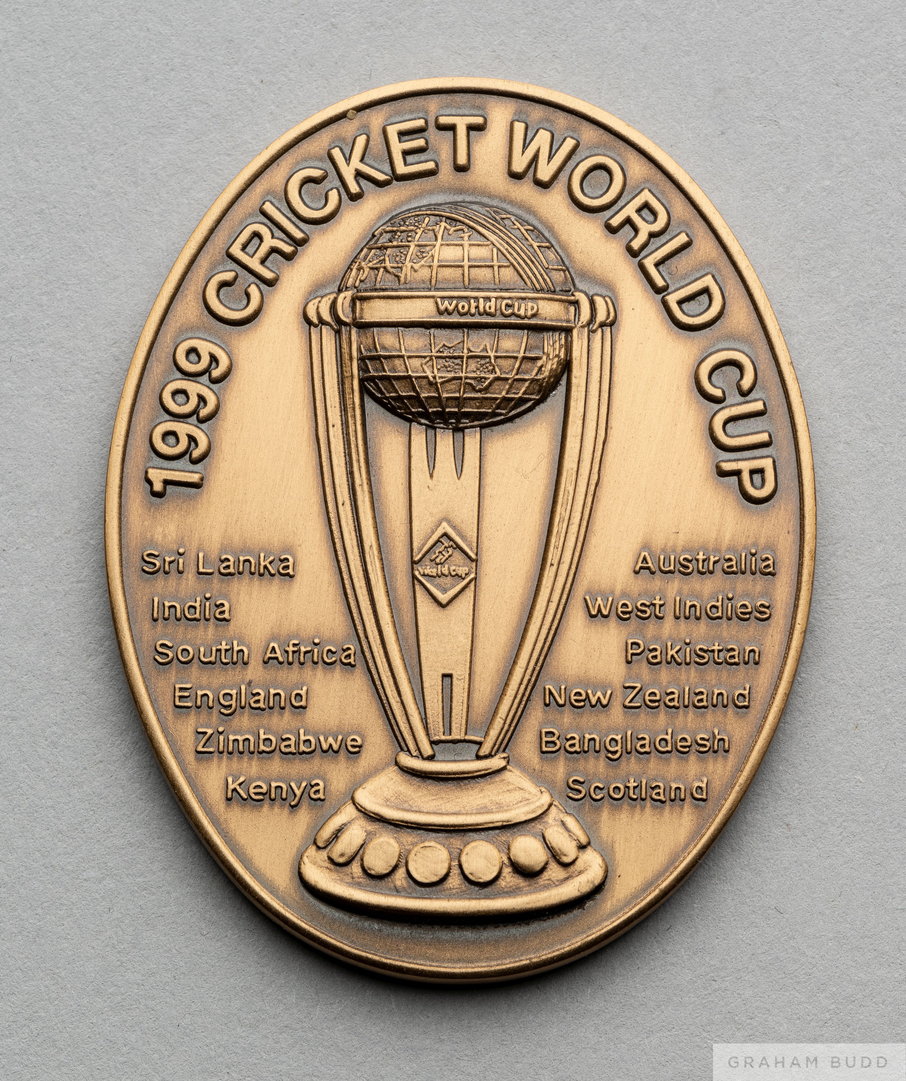 David Lloyd bronze 1999 Cricket World Cup medallion