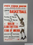 Basketball: Harlem Globetrotters programme first ever match played in the UK at Brighton Ice Rink
