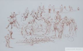 Gordon King (20th Century) sporting montage featuring Boris Becker