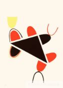 Sir Terry Frost 'Yellow, Red & Black for Lorca' screenprint, 1987