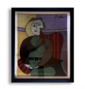 Pablo Picasso 'The Red Armchair' tapestry, 1994