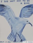 David Shrigley lithograph poster 'I Did Not Ask To Be a Bird' 2021