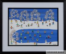 Gordon Barker 'Wonderful snowy day' 2022