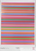 Bridget Riley 'Rose Rose' Olympic poster, 2012