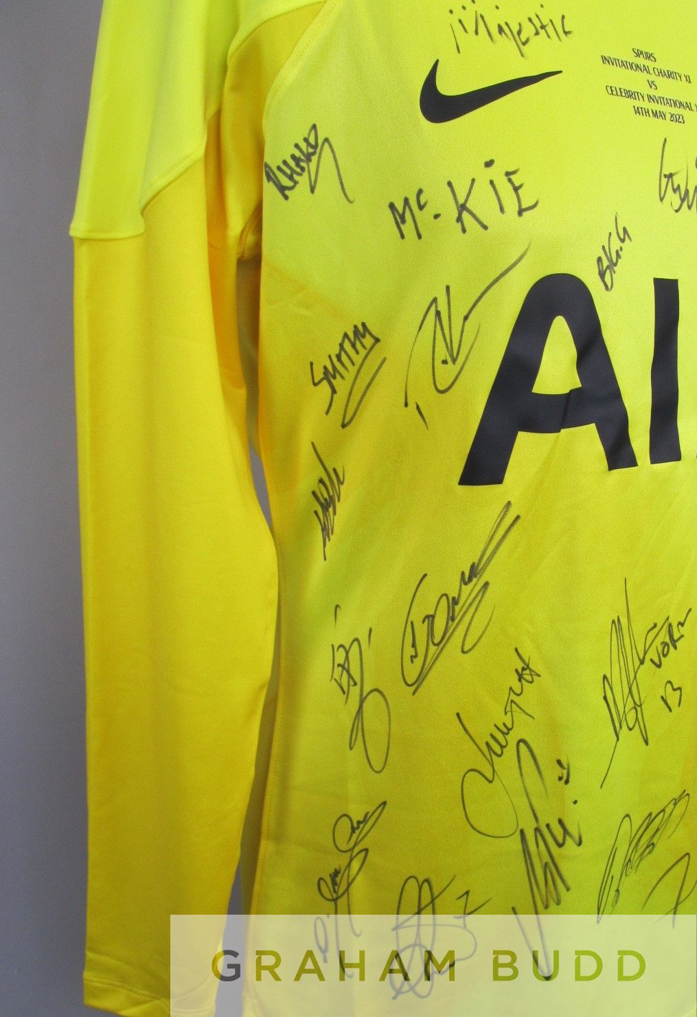Multi-signed Tottenham Hotspur shirt Spurs Charity XI vs Celebrity Invitational XI, 2023 - Image 4 of 5