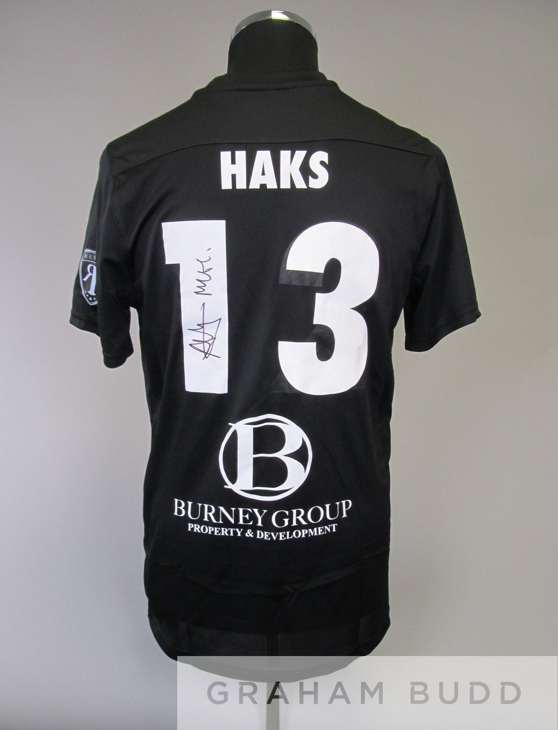 Haks signed Charlie Dukes Memorial Cup no.13 shirt Spurs Charity XI vs Celebrity Invitational XI - Image 2 of 3