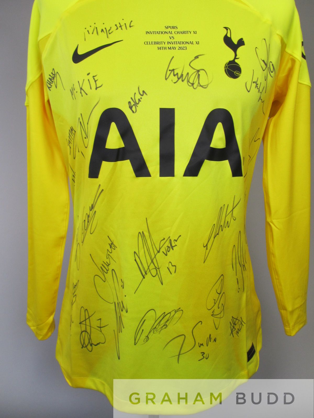 Multi-signed Tottenham Hotspur shirt Spurs Charity XI vs Celebrity Invitational XI, 2023 - Image 3 of 5