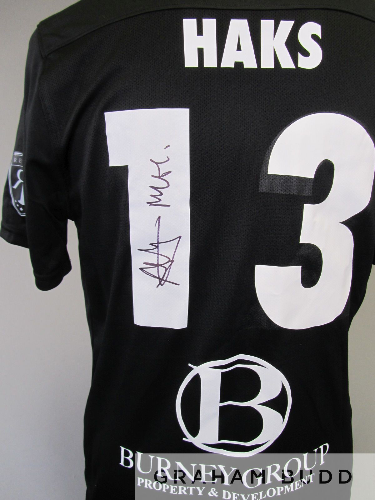 Haks signed Charlie Dukes Memorial Cup no.13 shirt Spurs Charity XI vs Celebrity Invitational XI - Image 3 of 3