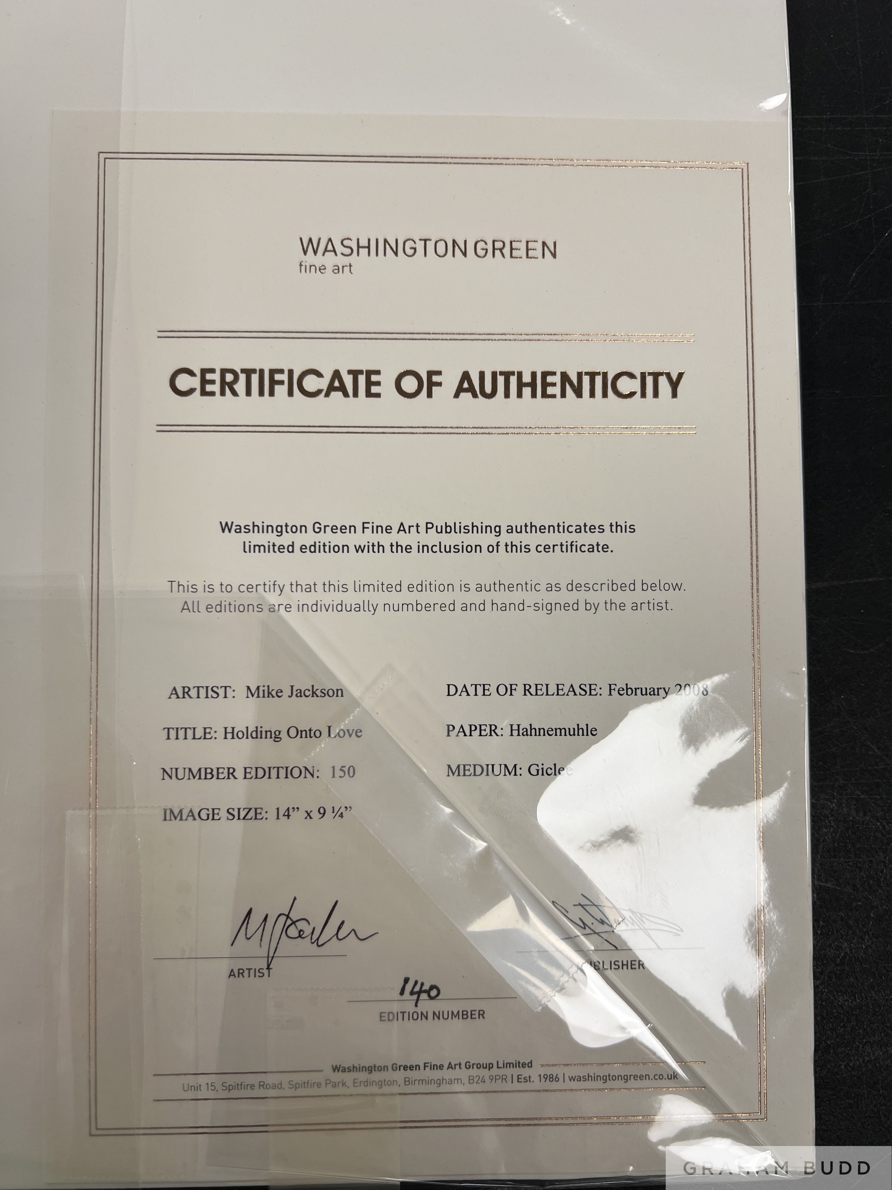 Mike Jackson 'Holding Onto Love' 2008 - Image 4 of 4