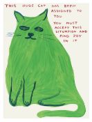 David Shrigley 'This huge cat', 2022