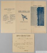A rare Albion Football Club of Montevideo fixture list, 1900