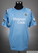 Darius Vassell sky blue No.11 Manchester City short-sleeved shirt, 2005-06