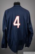 No.4 blue and red Paris Saint Germain long-sleeved shirt