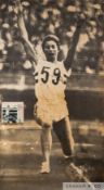 Photographic hoardings from London Heathrow Airport British athletics gold medal winners, 1964