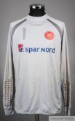 Karim Zaza grey No.1 Aalborg goalkeeper shirt