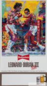 Sugar Ray Leonard v. Roberto Duran III fight poster, 7th December 1989