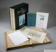 Collection of cricket and sporting memorabilia including a signed letter from Sir Don Bradman