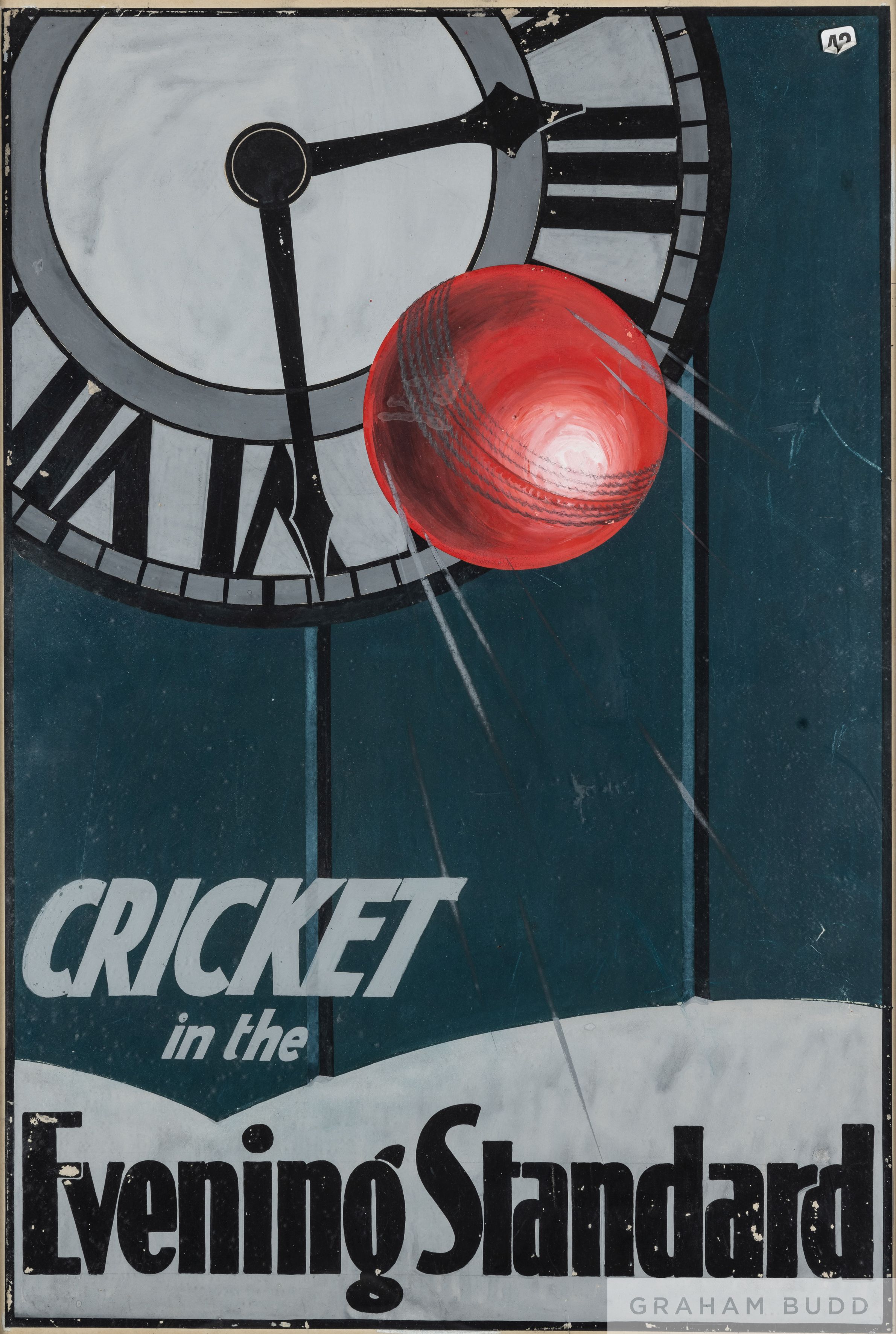 Two cricketing advertising works, BBC Programmes and Evening Standard, - Image 2 of 2