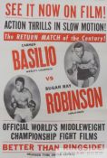 Sugar Ray Robinson v. Carmen Basili United Artist poster