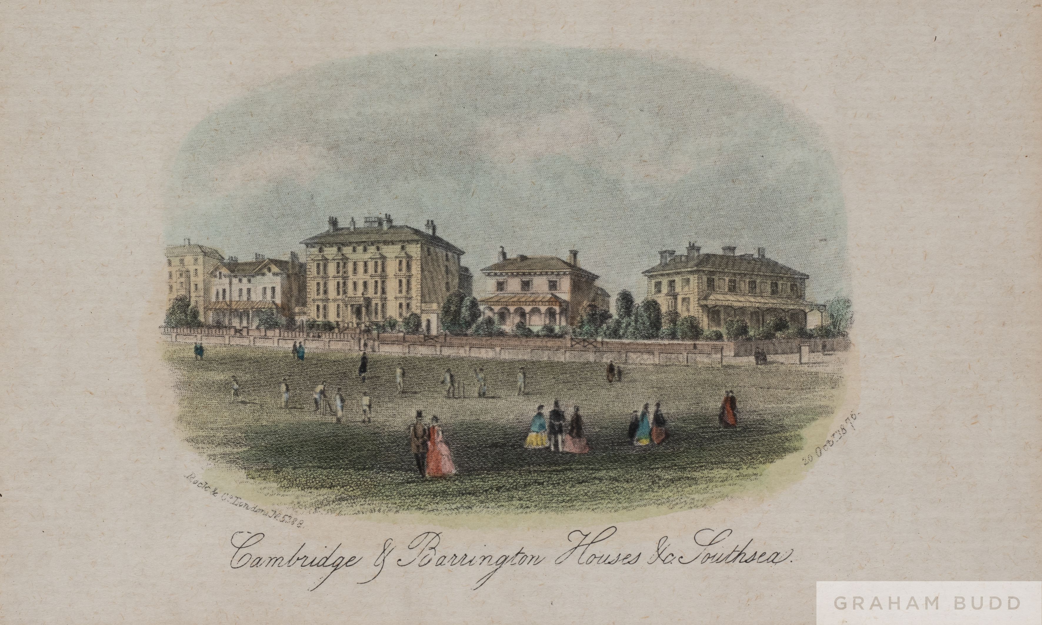 A group of five framed and glazed cricket prints, - Image 5 of 5