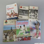 Collection of Lancashire cricket year books from 1969 to 2020