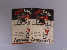 Manchester United v. Sunderland, home league match programme, 6th October 1946
