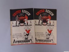 Manchester United v. Huddersfield Town, home league match programme, 23rd November 1946