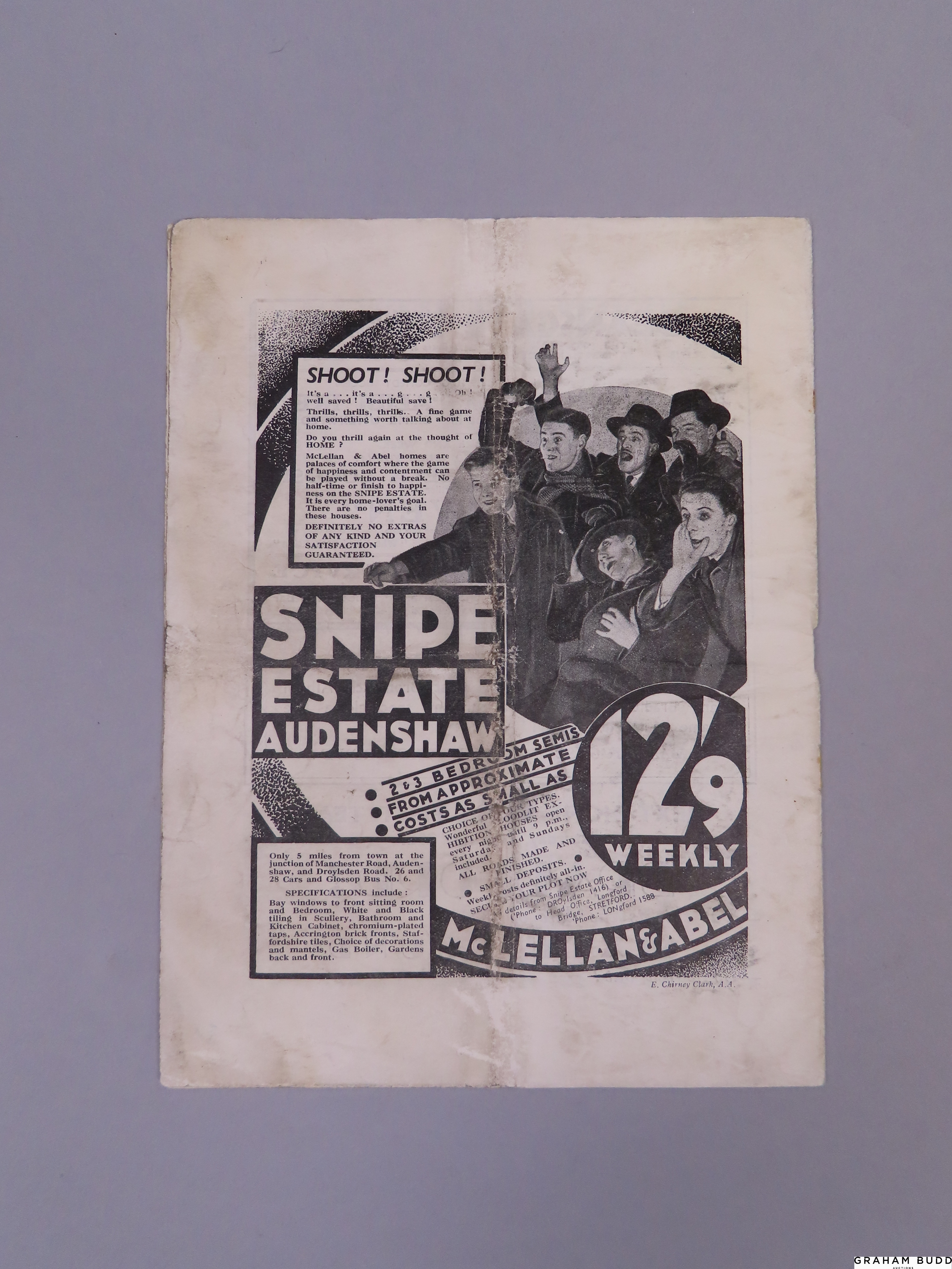 Manchester United v. Port Vale, League match programme, February 8th 1936 - Image 2 of 2