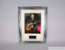 A hand signed colour photograph of Marty Wilde