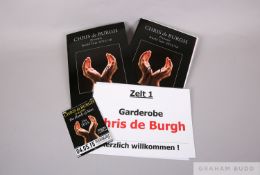 Two official signed Chris De Burgh programmes for his World Tour 2015-16