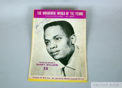 Two original song sheets signed by Danny Williams