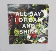 Large colour poster hand signed by Ian Brown