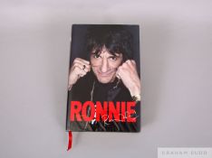 A copy of Ronnie Wood's autobiography 