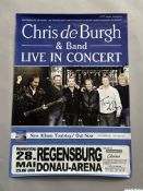 Three large colour Chris De Burgh tour posters